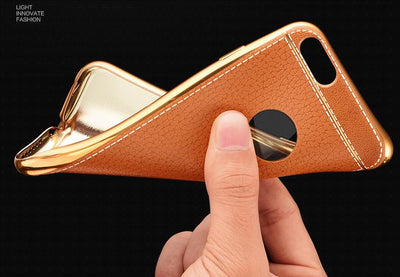 Premium Leather Cover for iPhone