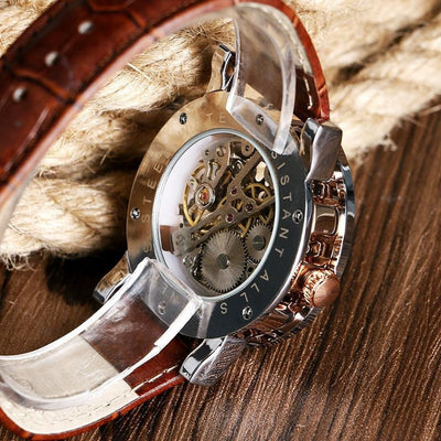 Luxury Skeleton Mechanical Watch
