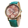 Vintage Travel Map Watch