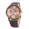 Vintage Travel Map Watch