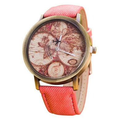 Vintage Travel Map Watch