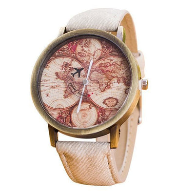 Vintage Travel Map Watch