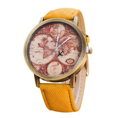 Vintage Travel Map Watch