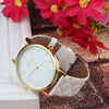 Reloj Cuarzo con Cuero de Lujo