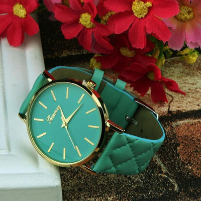 Reloj Cuarzo con Cuero de Lujo
