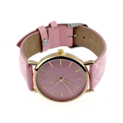 Reloj Cuarzo con Cuero de Lujo